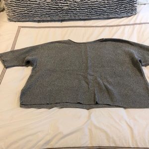 Oversized gray sweater
